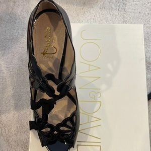 Joan and David patent leather platform heels